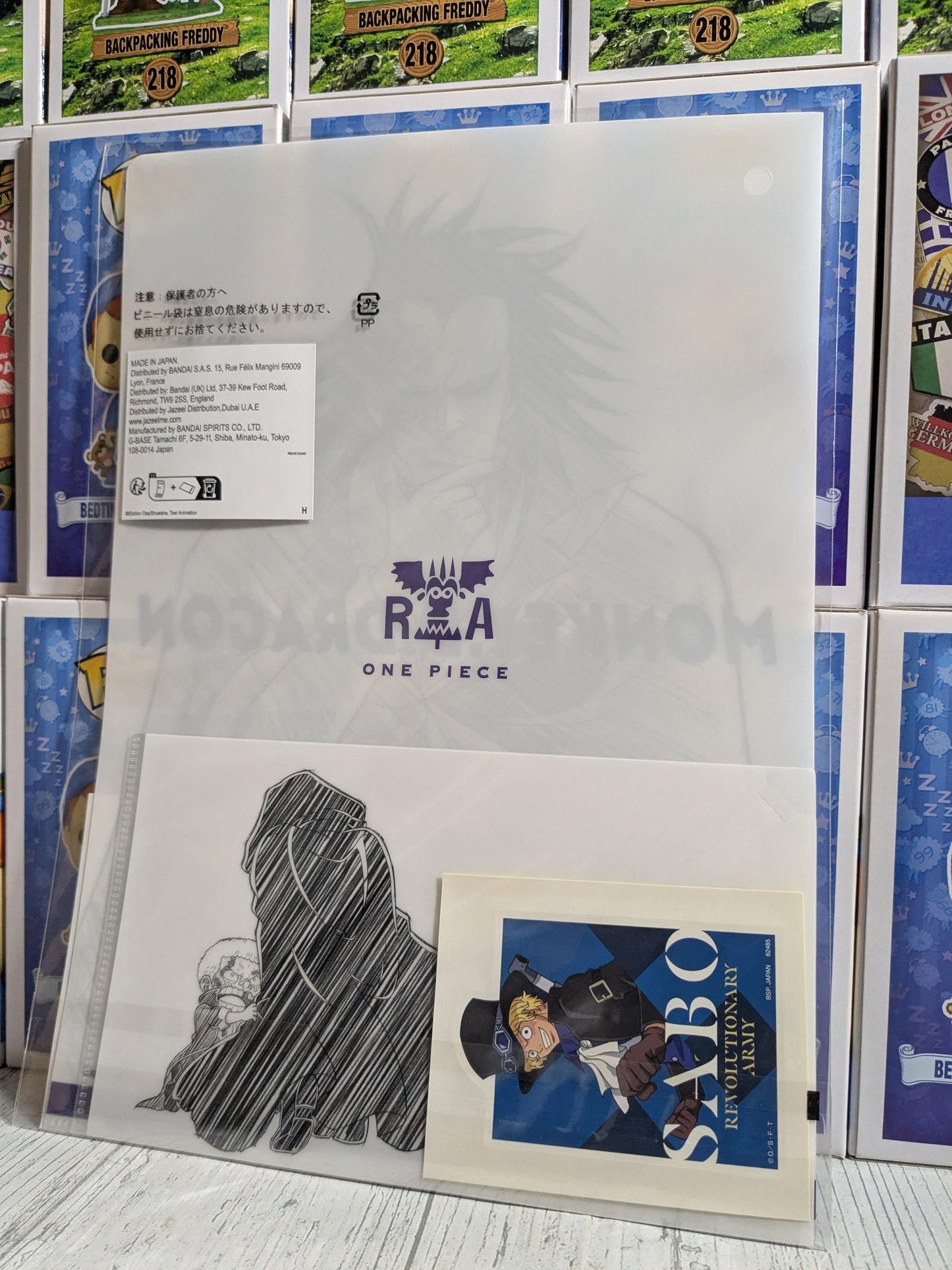 Bandai Spirits - Ichiban Kuji - The Right Hand - Lot H - Clear File A4 Pouch (Monkey D. Dragon)