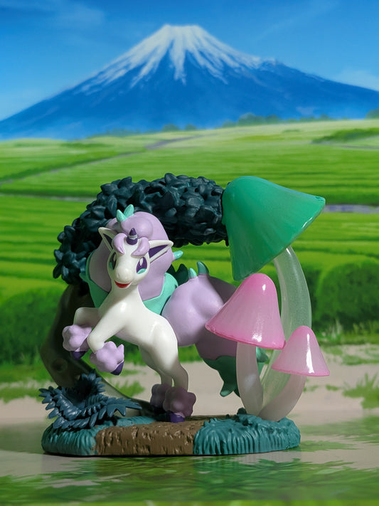 Re-Ment Pokémon - Ponyta de Galar - Circular Diorama