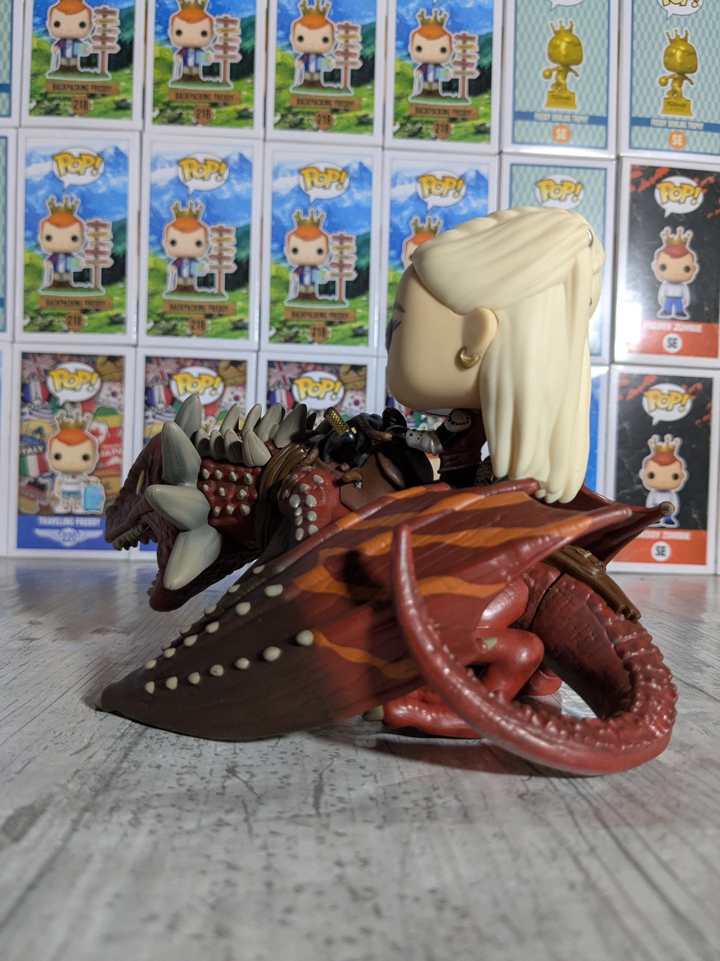 Funko pop House of the Dragon #124 - Rhaenys Targaryen with Meleys (Opened/Damaged Box)
