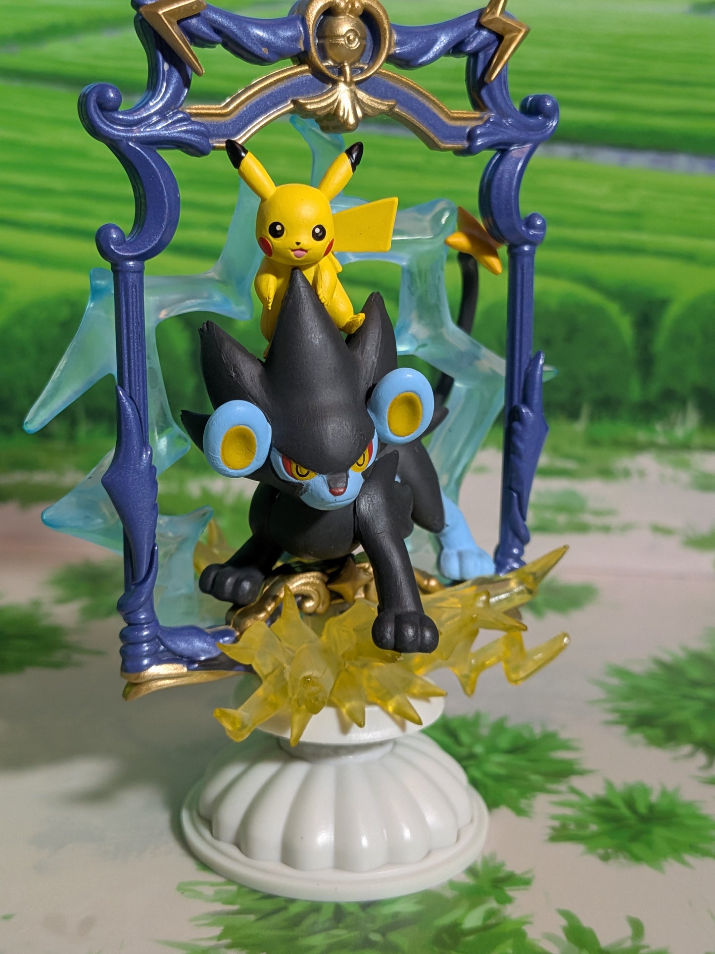 Re-Ment Pokémon - Pikachu & Luxray | Rentorar - Decorative Frame Collection 2