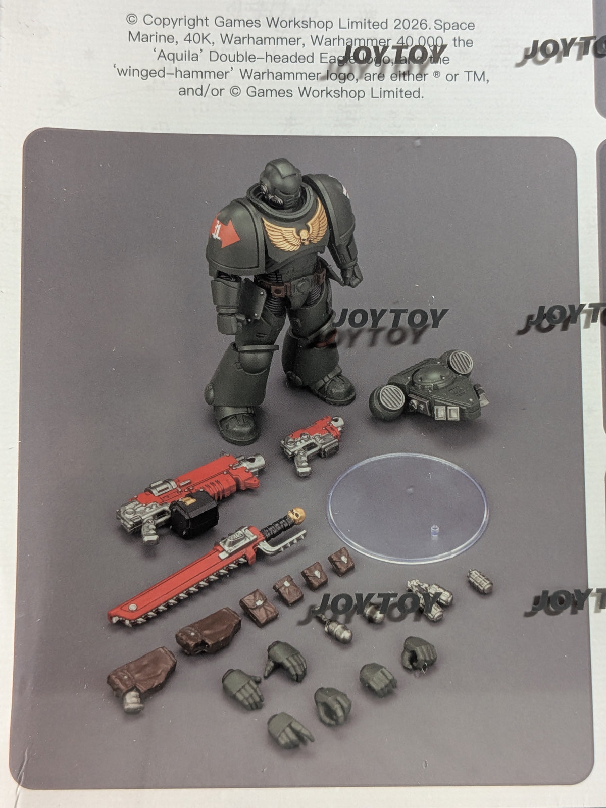 JoyToy Warhammer 40k - Space Marines Dark Angels Intercessor (12.3cm)