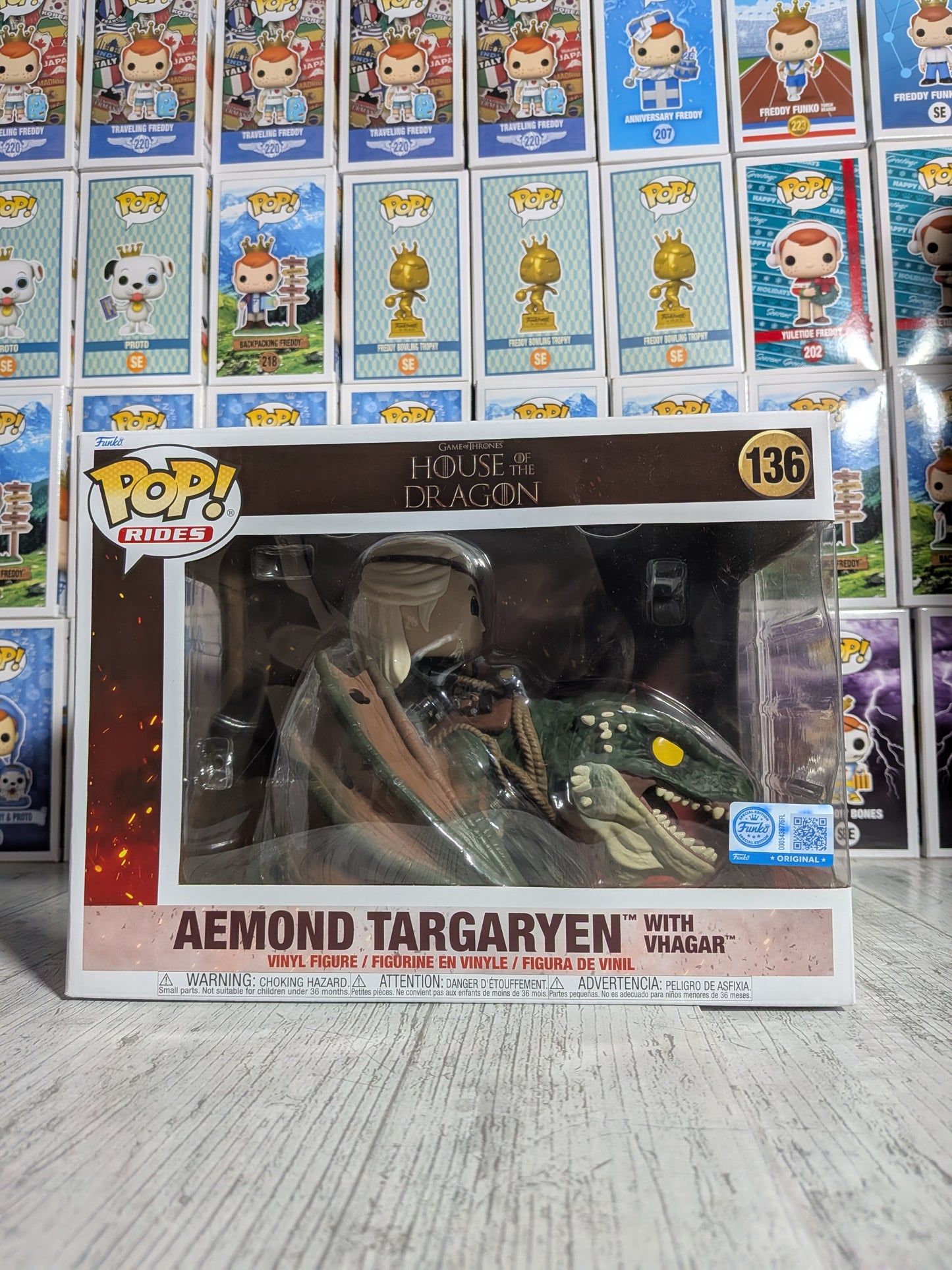 Funko Pop Rides Television #136 - Aemond Targaryen with Vhagar