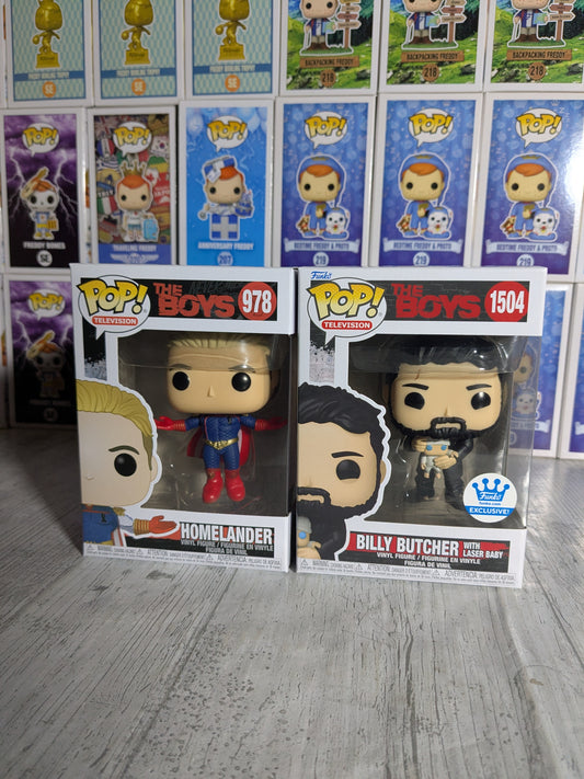 Funko pop The Boys - Homelander & Billy Butcher (Bundle)