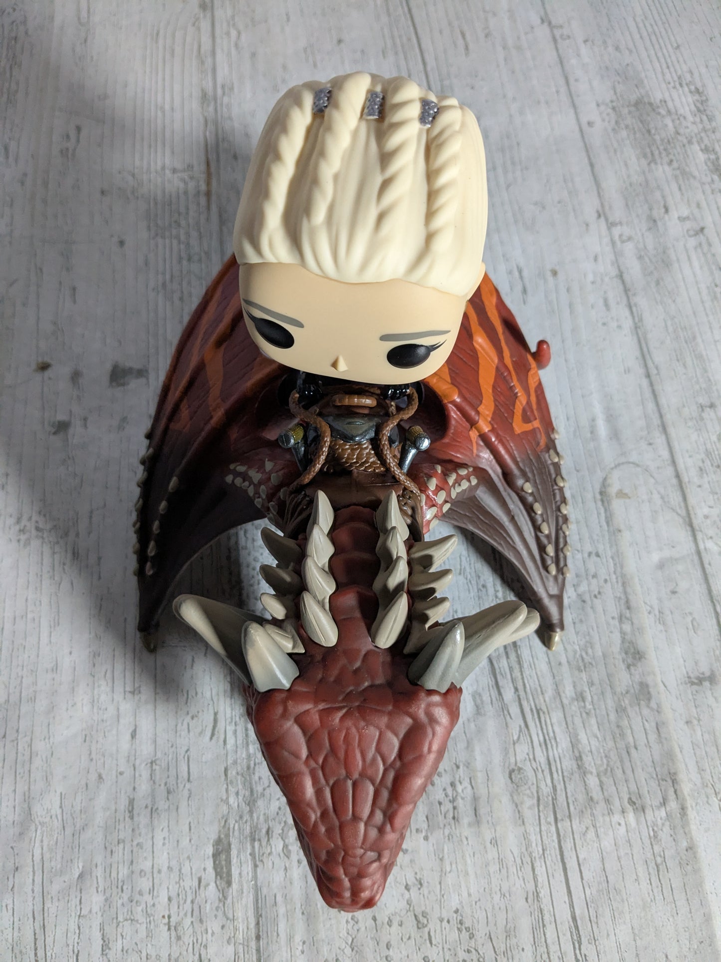 Funko pop House of the Dragon #124 - Rhaenys Targaryen with Meleys (Opened/Damaged Box)