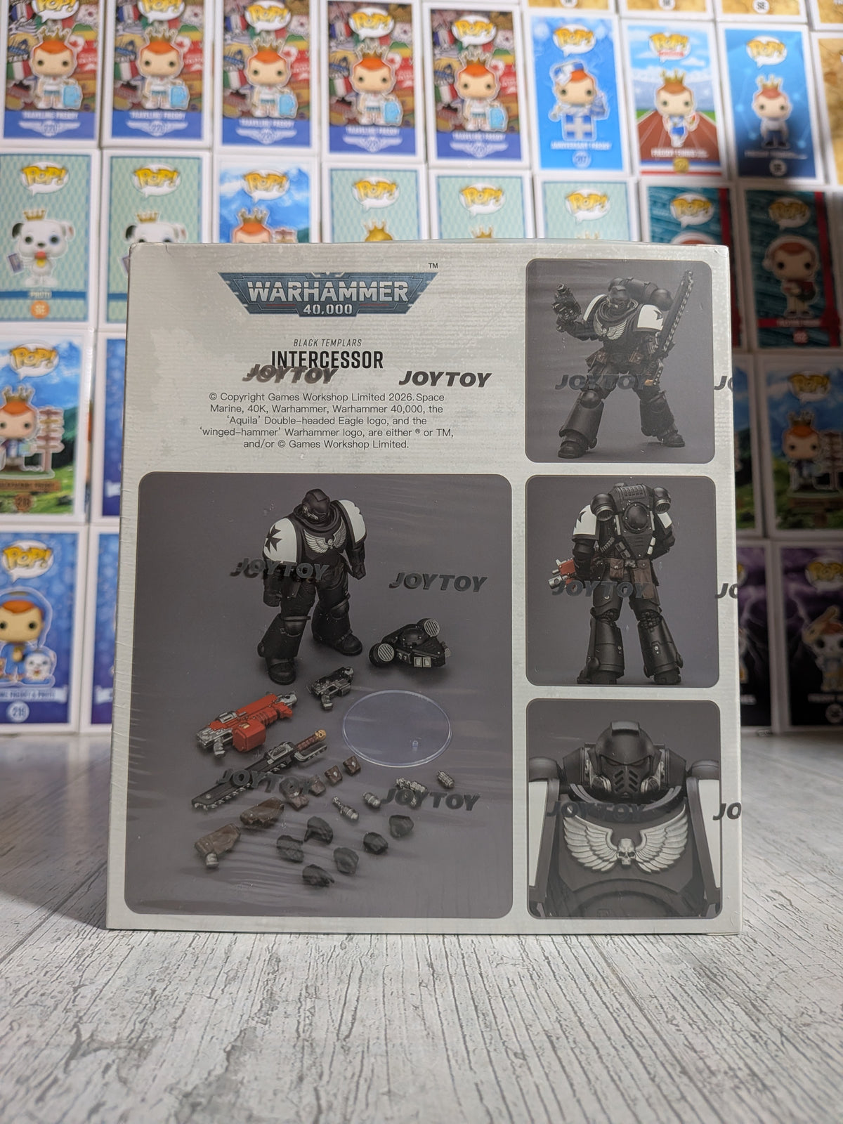 JoyToy Warhammer 40k - Space Marines Black Templars Intercessor (12.3cm)