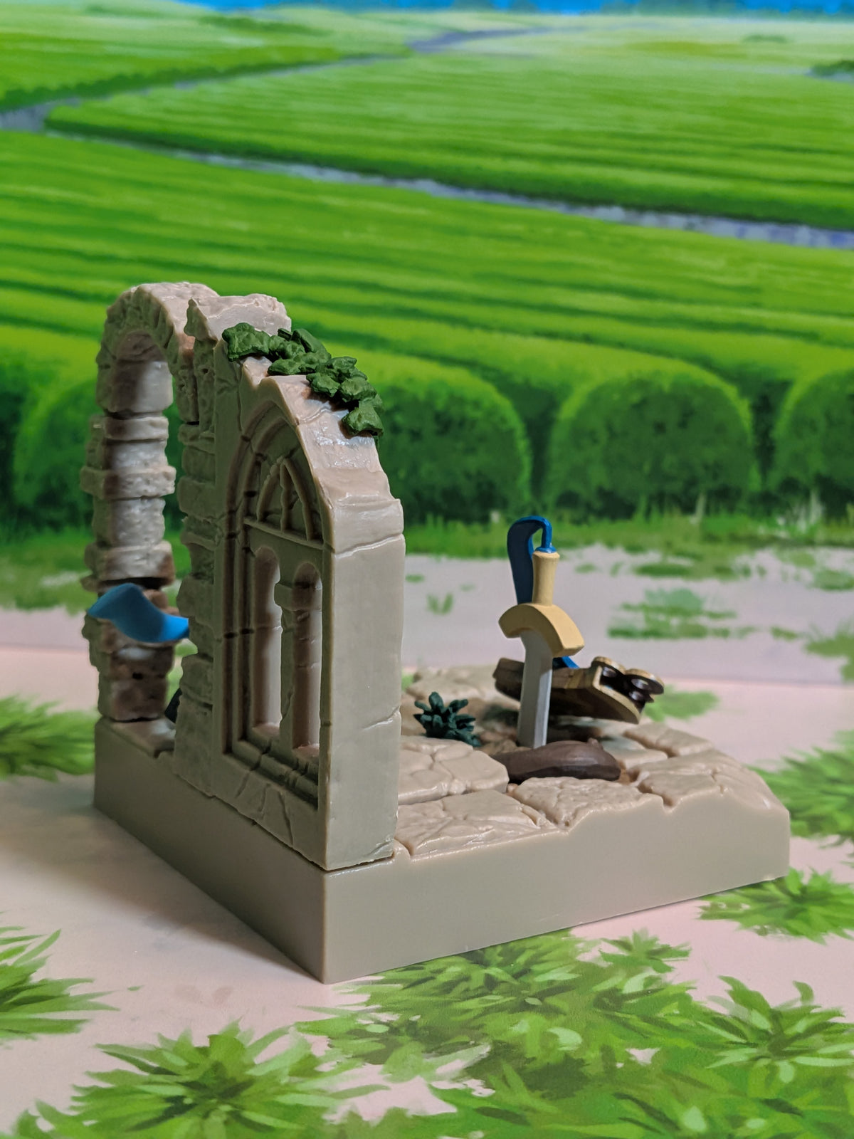 Re-Ment Pokémon: Diorama Collection - Ancient Castle Ruins - Riolu & Monorpale | Riolu & Honedge | Riolu & Hitotsuki (~10cm)