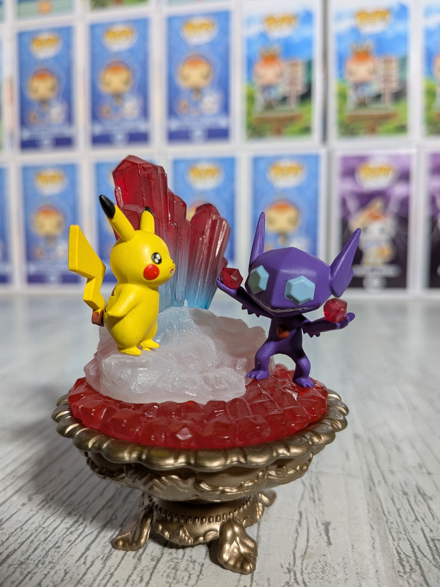 Re-Ment Pokémon Gemstone Collection 2 - Pikachu & Ténéfix | Sableye (~10cm)