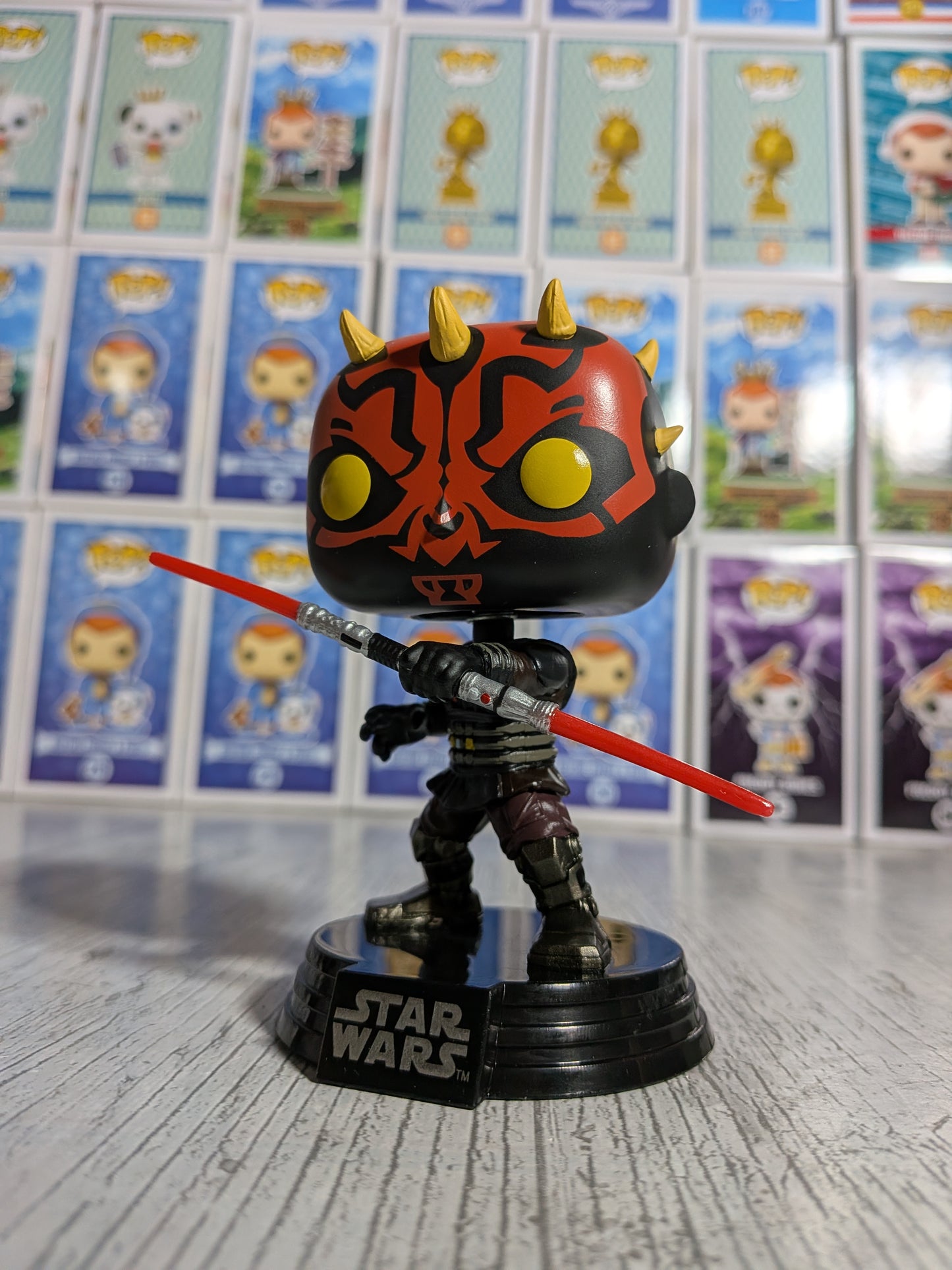 Funko Pop Star Wars - Darth Maul &amp; Gar Saxon (Leuchtend/Beschädigte Verpackung/Geöffnet)