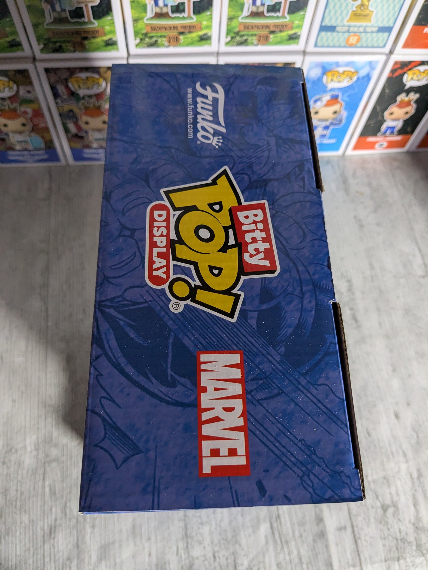 Funko Bitty Pop display - Spider-Man