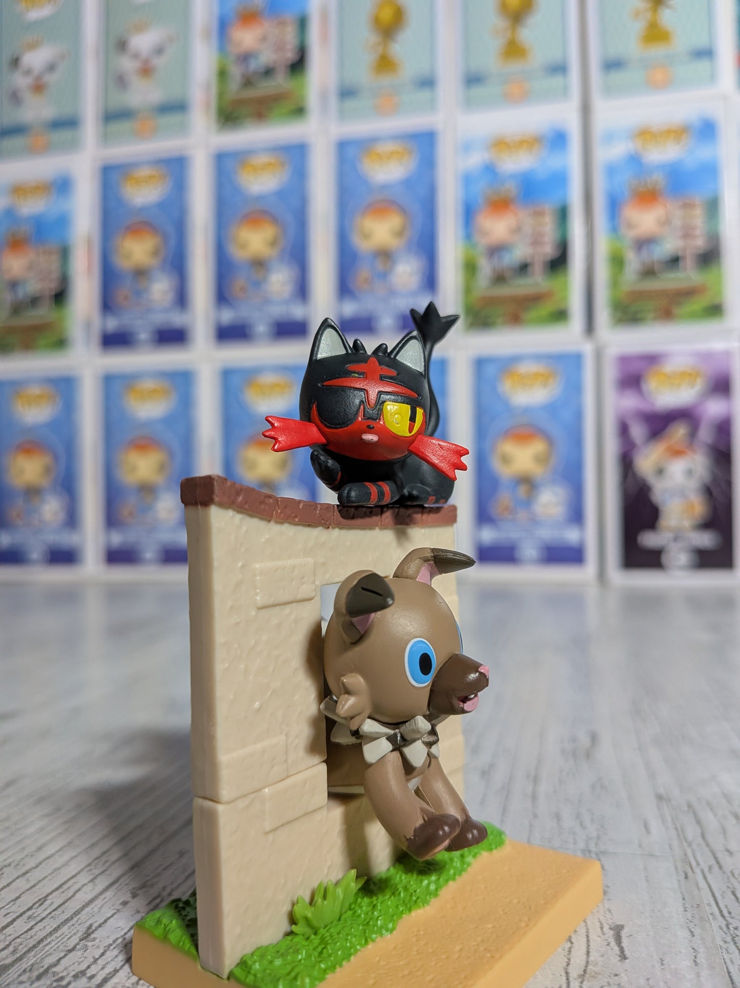 Re-Ment Pokémon - Flamiaou & Rocabot | Litten & Rockruff | Nyabby & Iwanko - Welcome Home Collection
