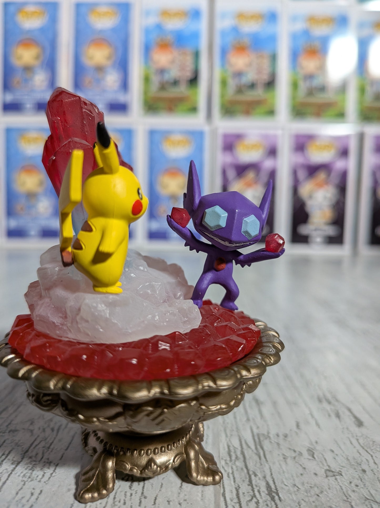 Re-Ment Pokémon Gemstone Collection 2 - Pikachu & Ténéfix | Sableye (~10cm)