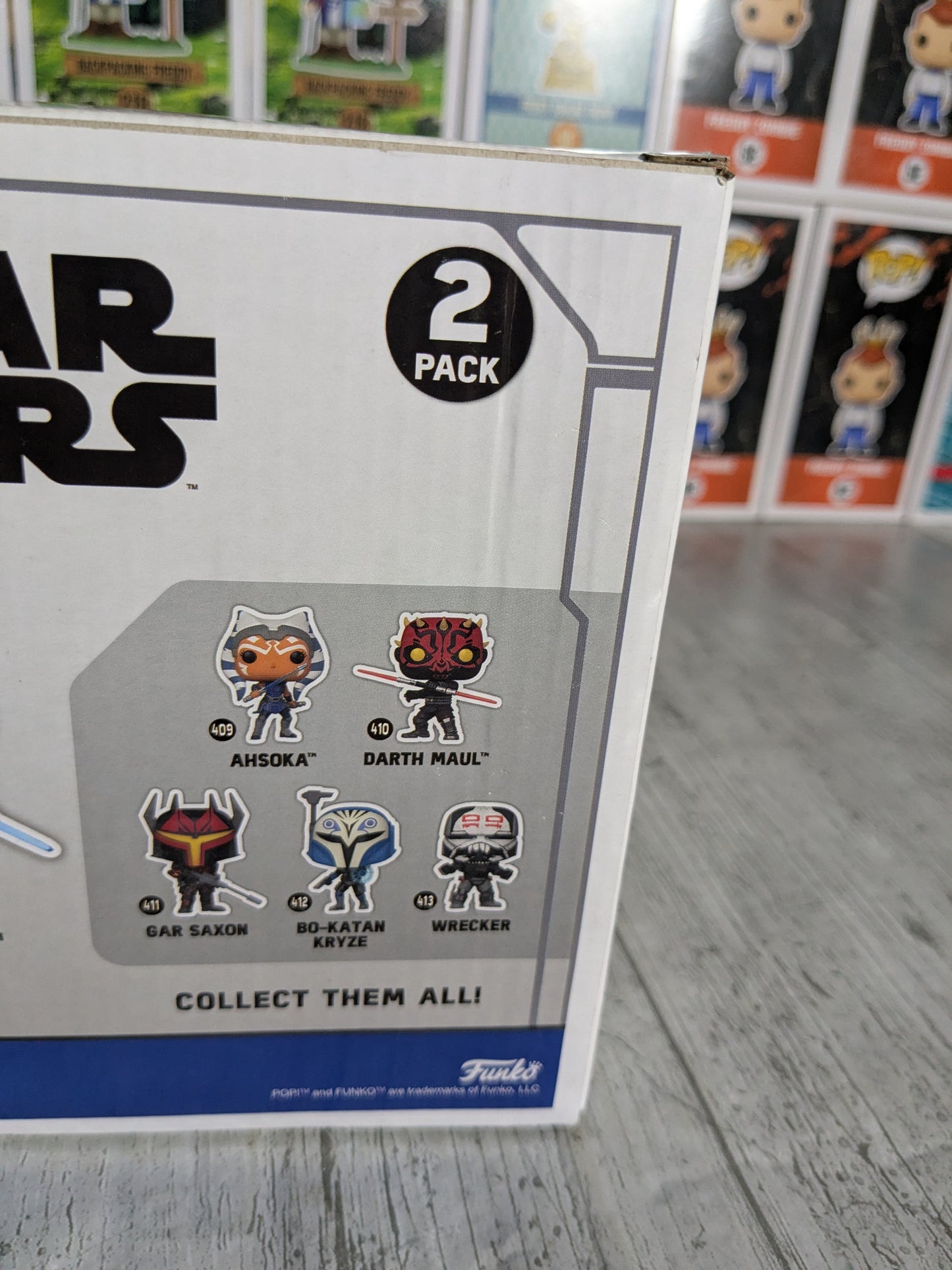 Funko pop : Darth Maul vs Ahsoka Tano (GameStop/Damaged Box)