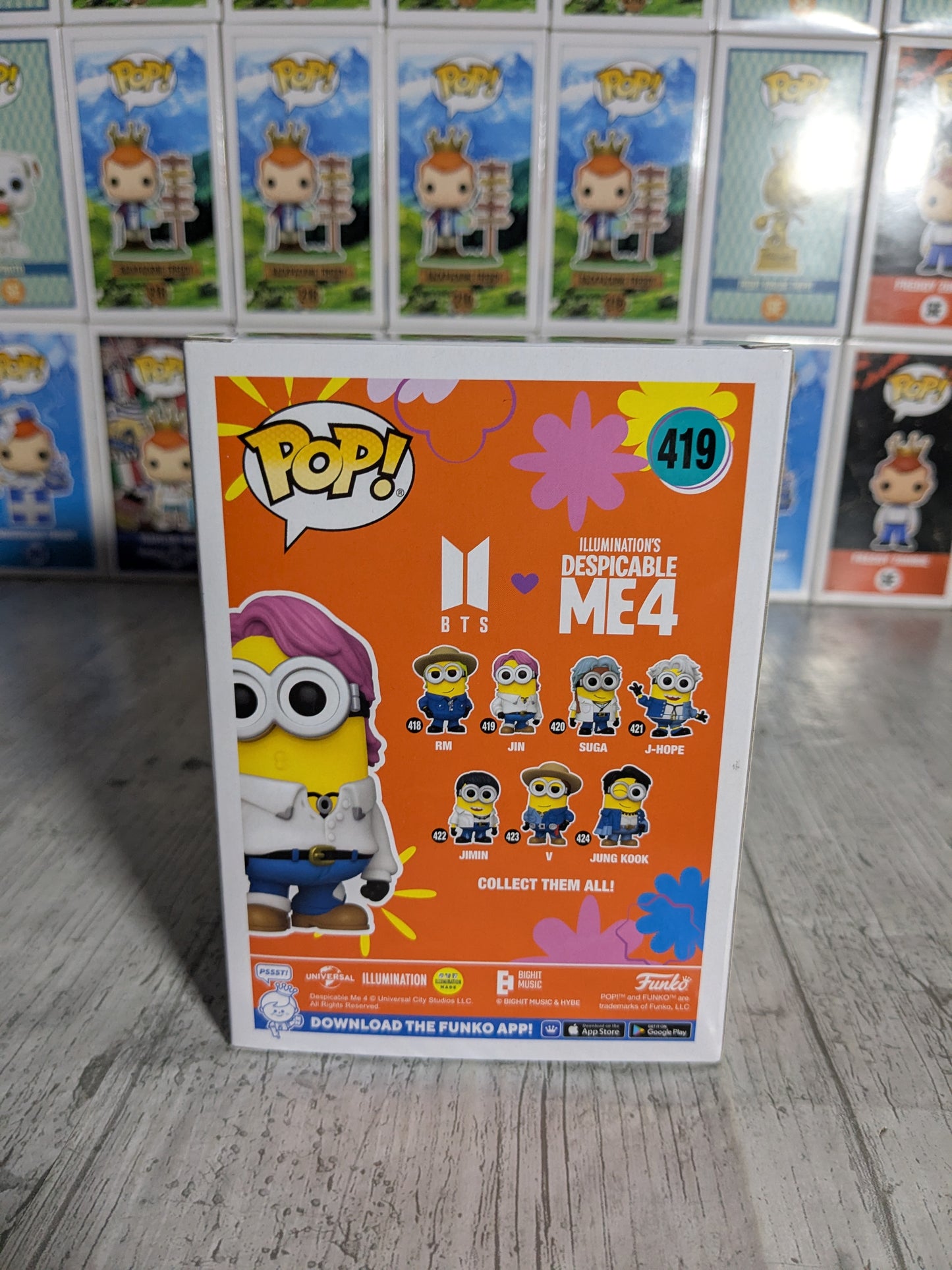 Funko pop BTS x Despicable Me 4 #419 - Jin (Minion)
