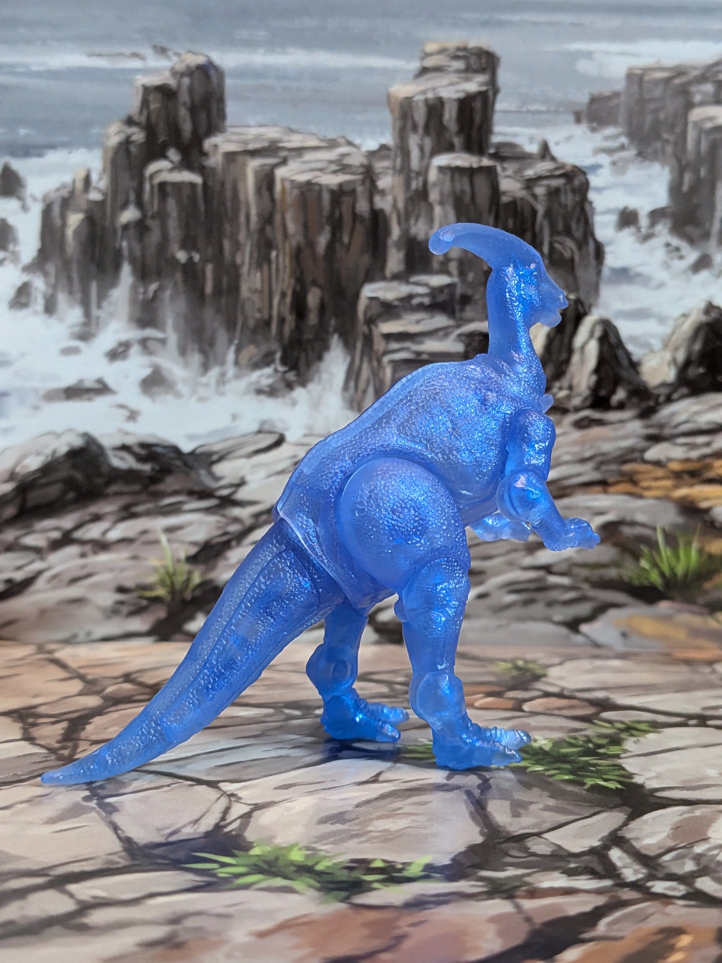 Blokees - Jurassic World Terraventure Ts02 - Parasaurolophus (Translucent Blue) (~9cm)