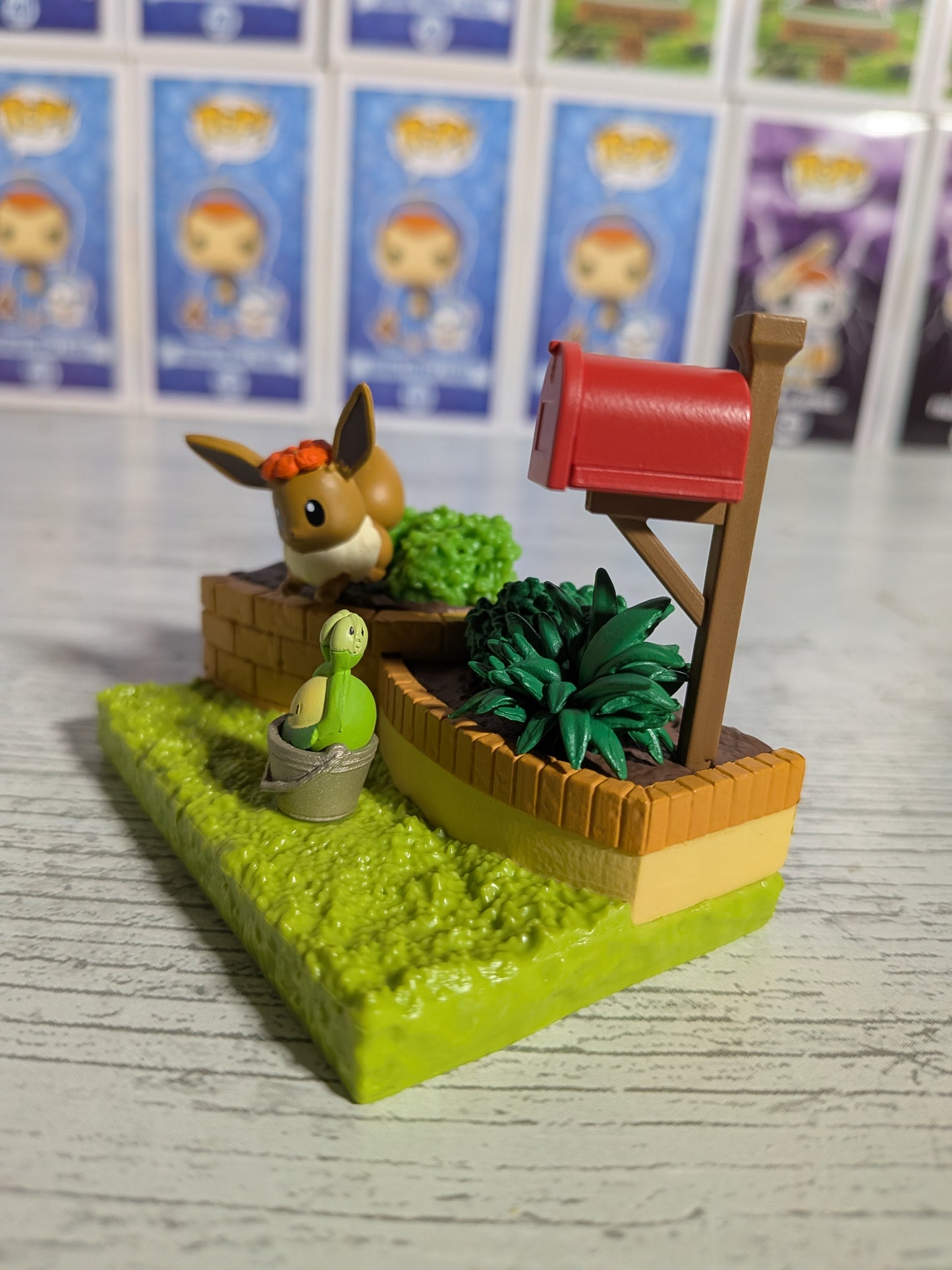 Re-Ment Pokémon - Évoli / Eevee & Rozbouton / Budew - Pokémon Garden