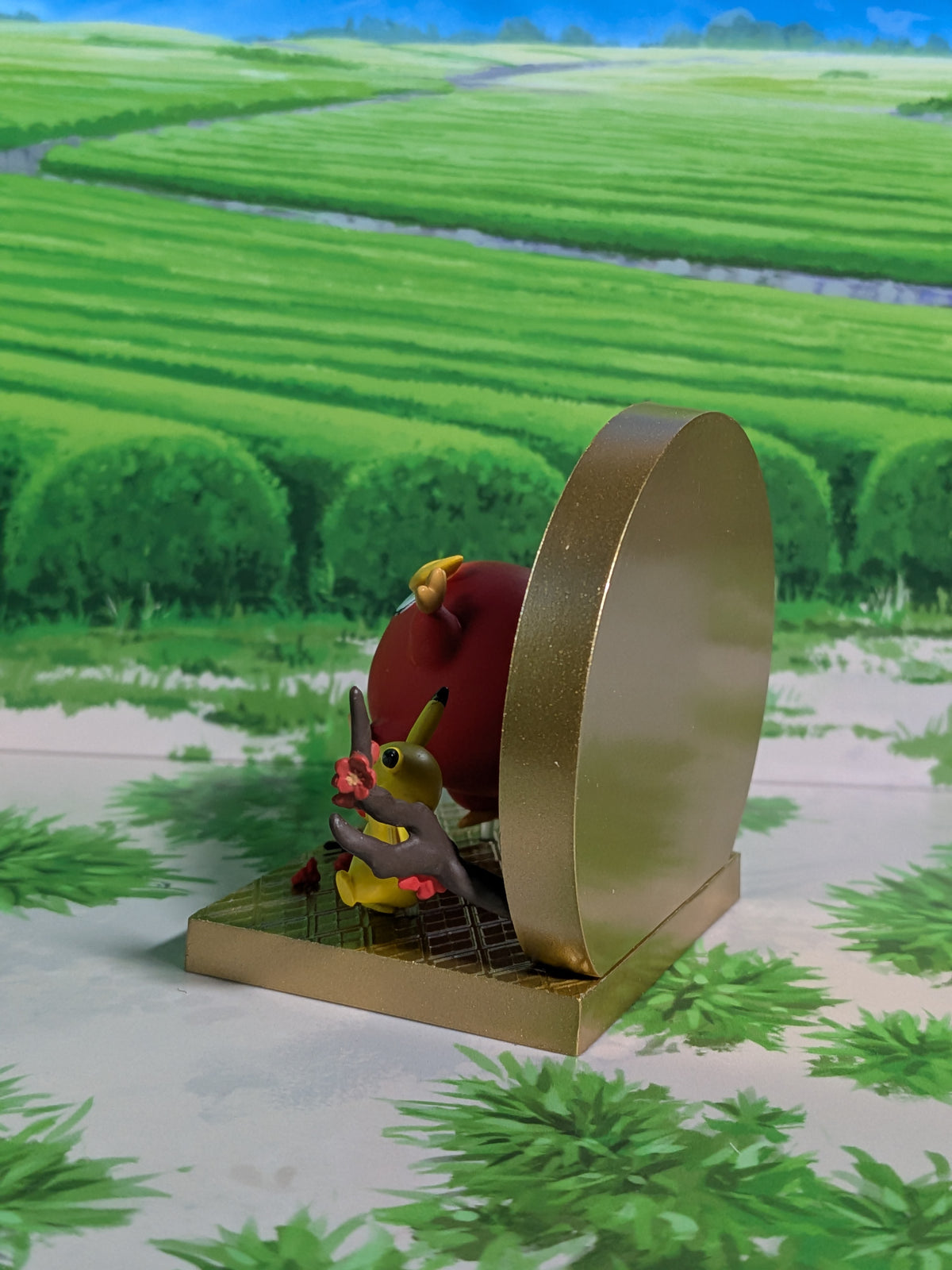 Re-Ment Pokémon - Pikachu & Darumaka / Darumarond - Japanese Style Window