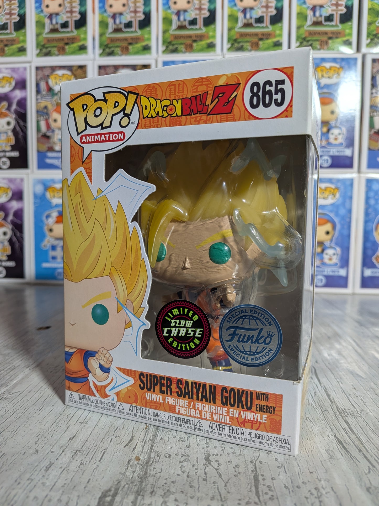 Funko Pop Dragon Ball Z #865 – Super Saiyajin Goku mit Energie (Chase)