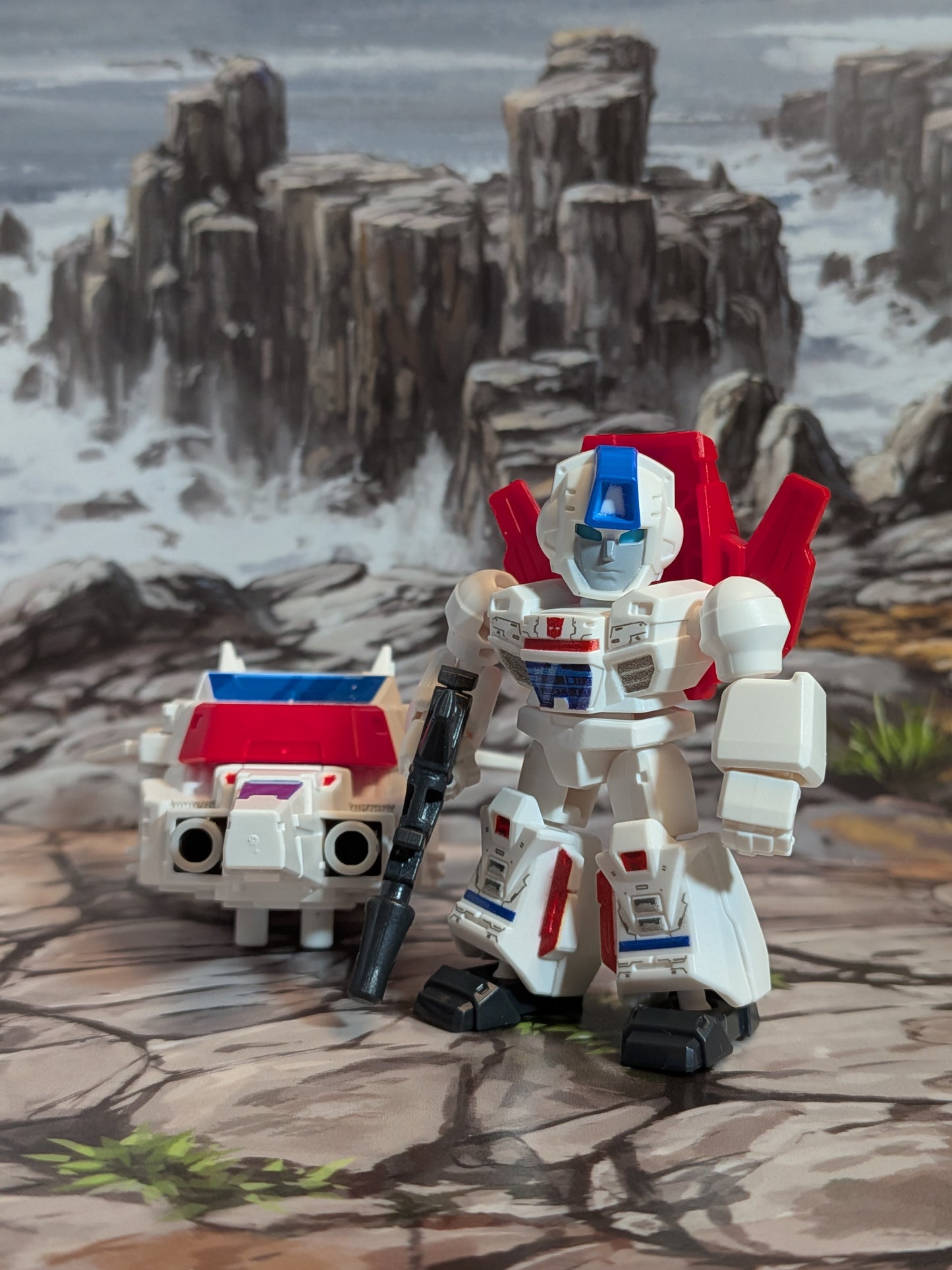 Blokees - Transformers Defender Version 05 - Jetfire (Lot Robot + Mode Véhicule) (~4-6cm)