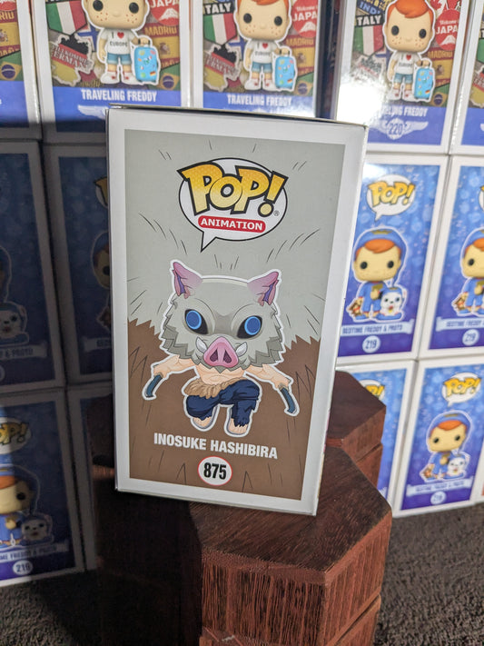 Funko pop 875 : Inosuke Hashibira (Flocked)